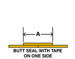 Butt Seal with tape on one side