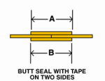 Butt Seal with tape on two sides