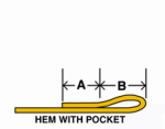 Hem with pocket