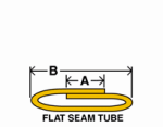 Flat seam tube